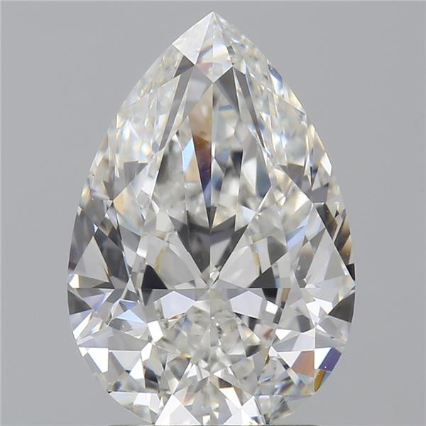 Pear 2.01 Carat G Color VS2 Clarity For Sale