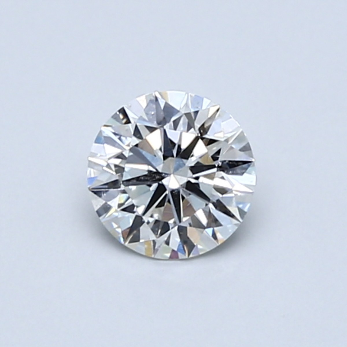 Round 0.53 Carat H Color SI1 Clarity For Sale