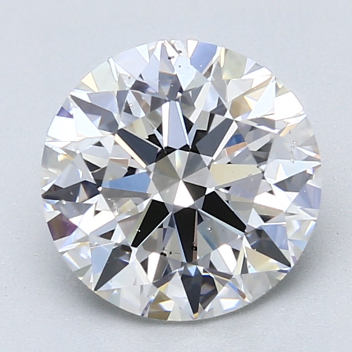 Round 2.52 Carat F Color SI1 Clarity For Sale