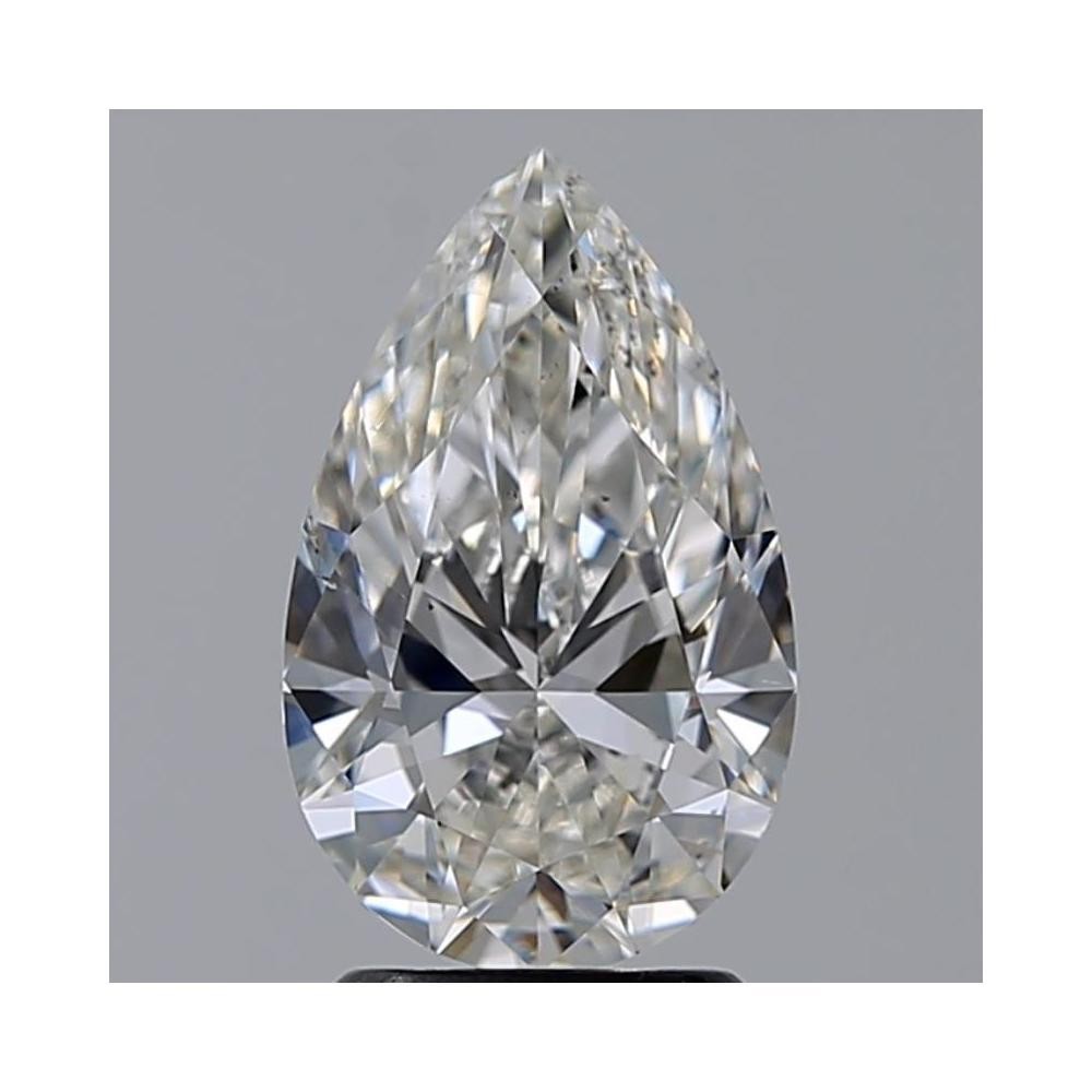 Pear 2.09 Carat G Color VS2 Clarity For Sale